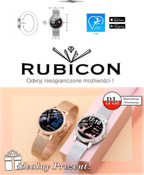 Smartwatch damski na bransolecie Rubicon 'Rose gold' RNBE63  (6).jpg